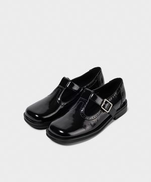 PUNCHING MARY JANE LOAFER / 2 COLORS