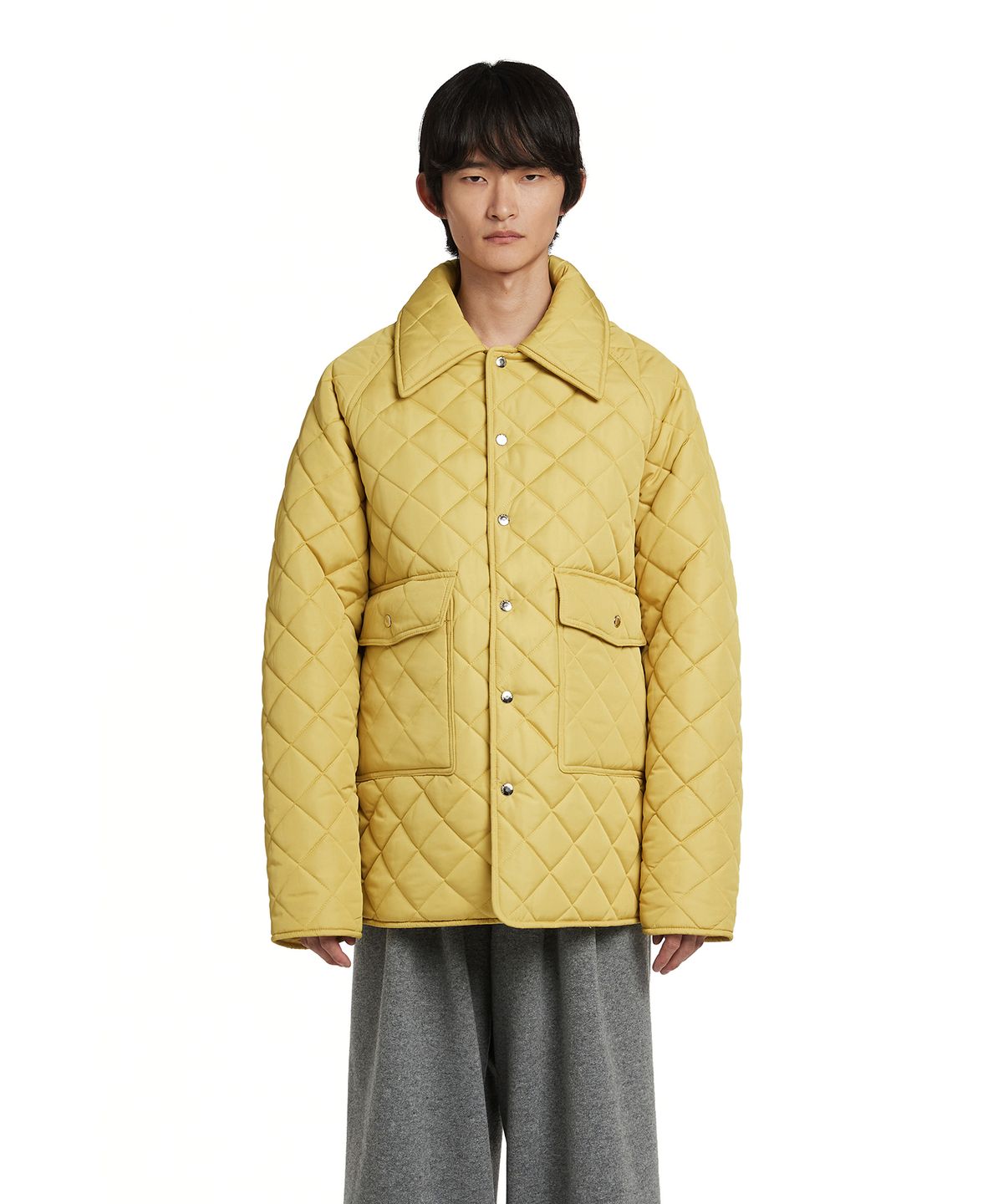 트렁크프로젝트(TRUNK PROJECT) Collar Quilted Jacket_Yellow