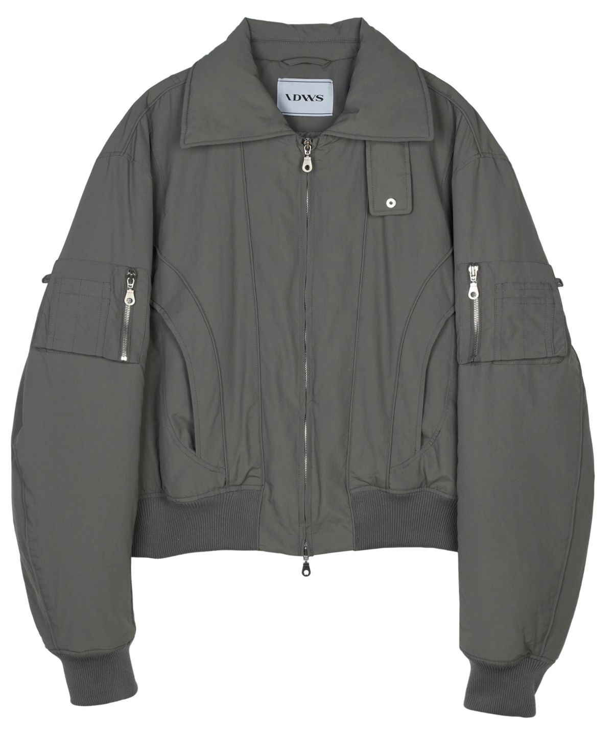 아이돈워너셀(IDWS) Solid High Neck Ma-1 Charcoal