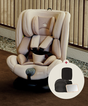 [선바이저+보호매트+후방거울 증정]폴레드 올에이지360 회전형 카시트