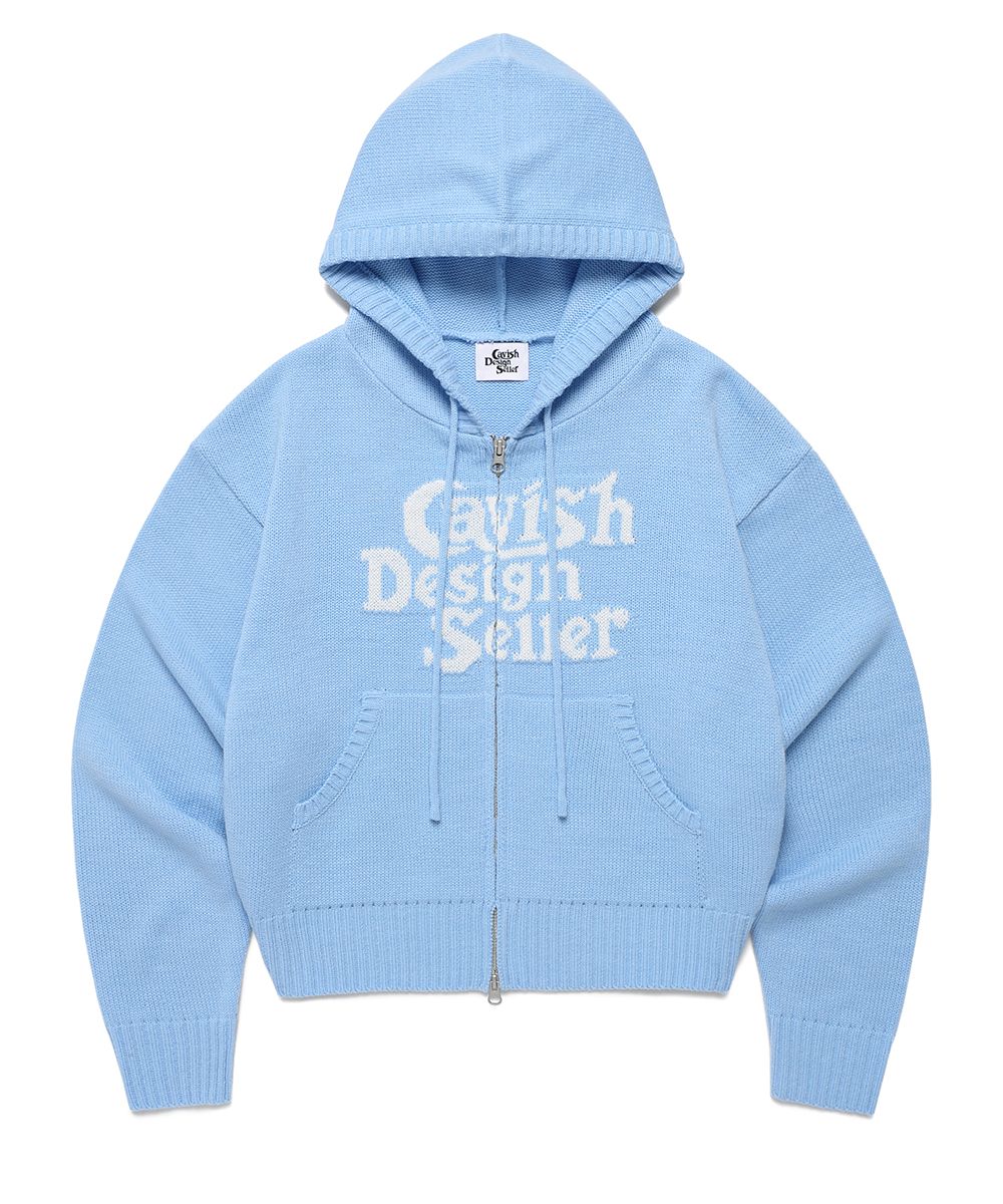CAVISH ♥W SELLER LOGO INTARSIA KNIT/追跡付 W SELLER LOGO INTARSIA KNIT BLACK(CV2EMFK601A) - 감도 깊은