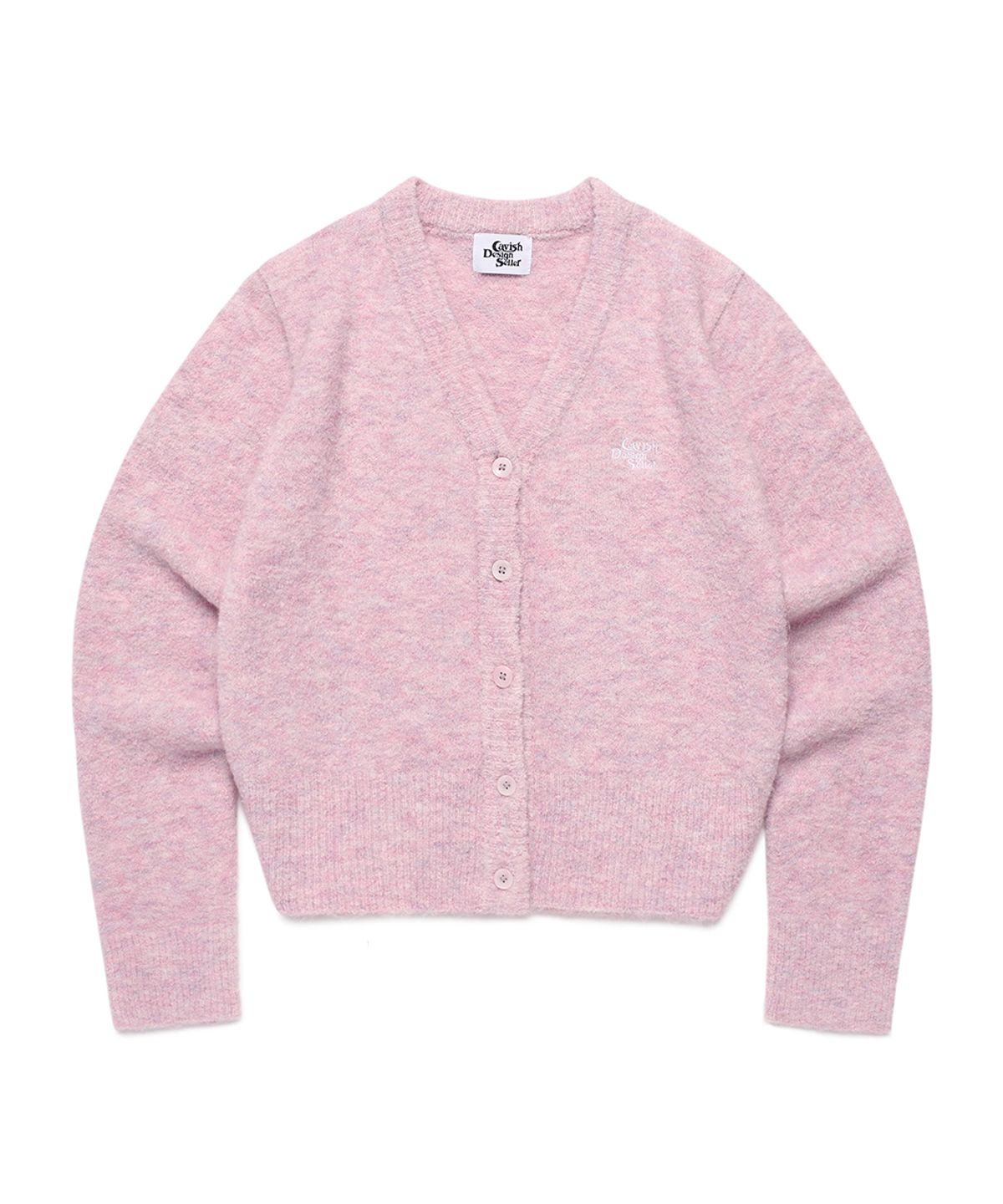카비시(CAVISH) W TWO TONE BOUCLE CARDIGAN PINK(CV2EFFK683A)