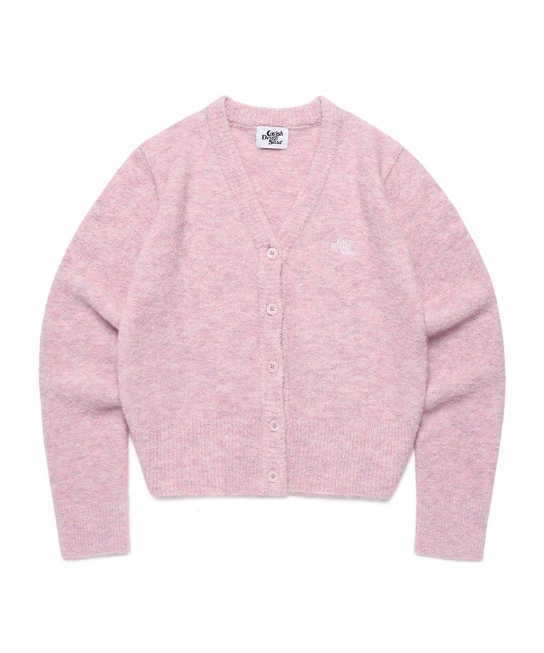 W TWO TONE BOUCLE CARDIGAN PINK(CV2EFFK683A)