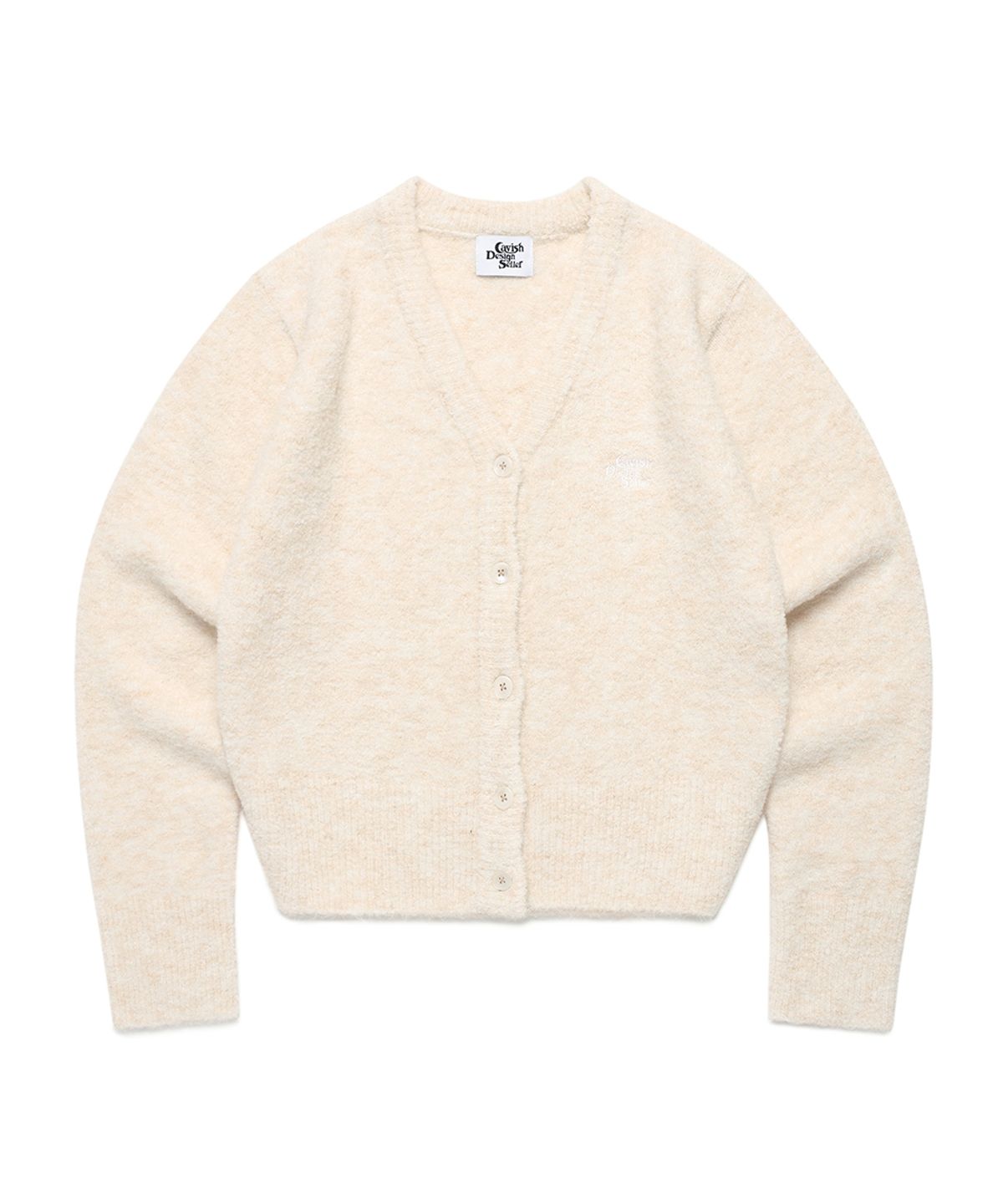 카비시(CAVISH) W TWO TONE BOUCLE CARDIGAN IVORY(CV2EFFK683A)