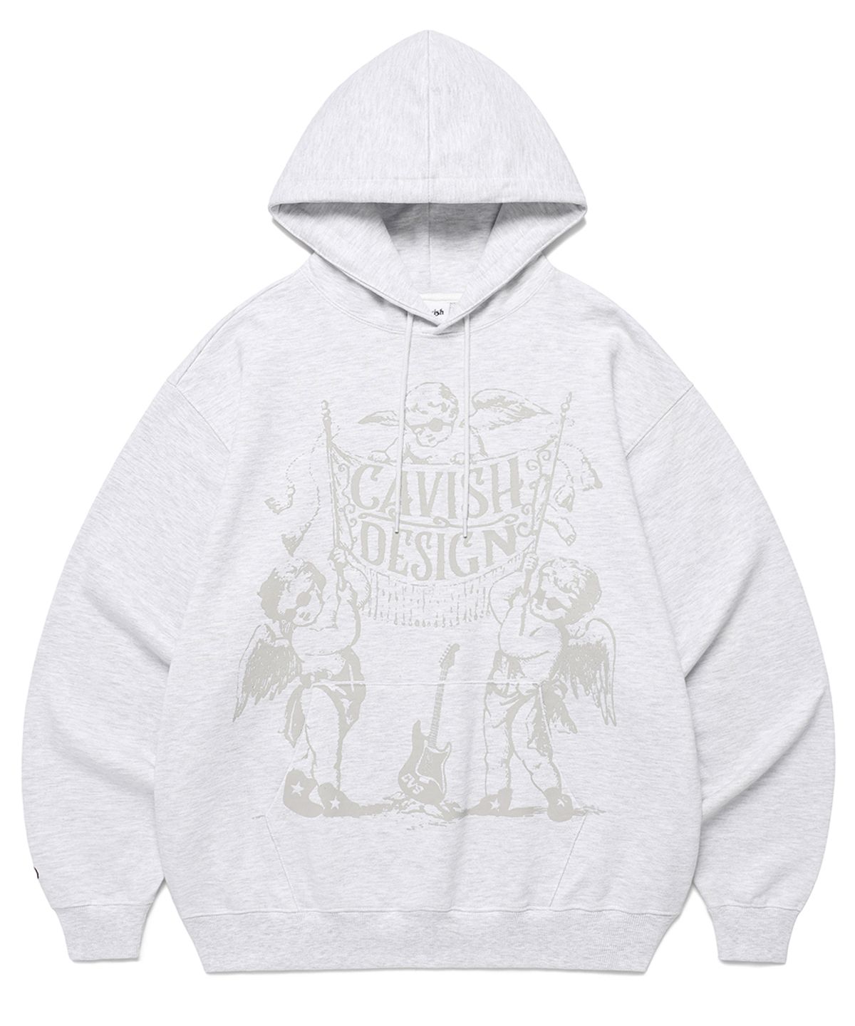 카비시(CAVISH) FLAG ANGELS HOODIE LIGHT GREY(CV2EFUM403A)