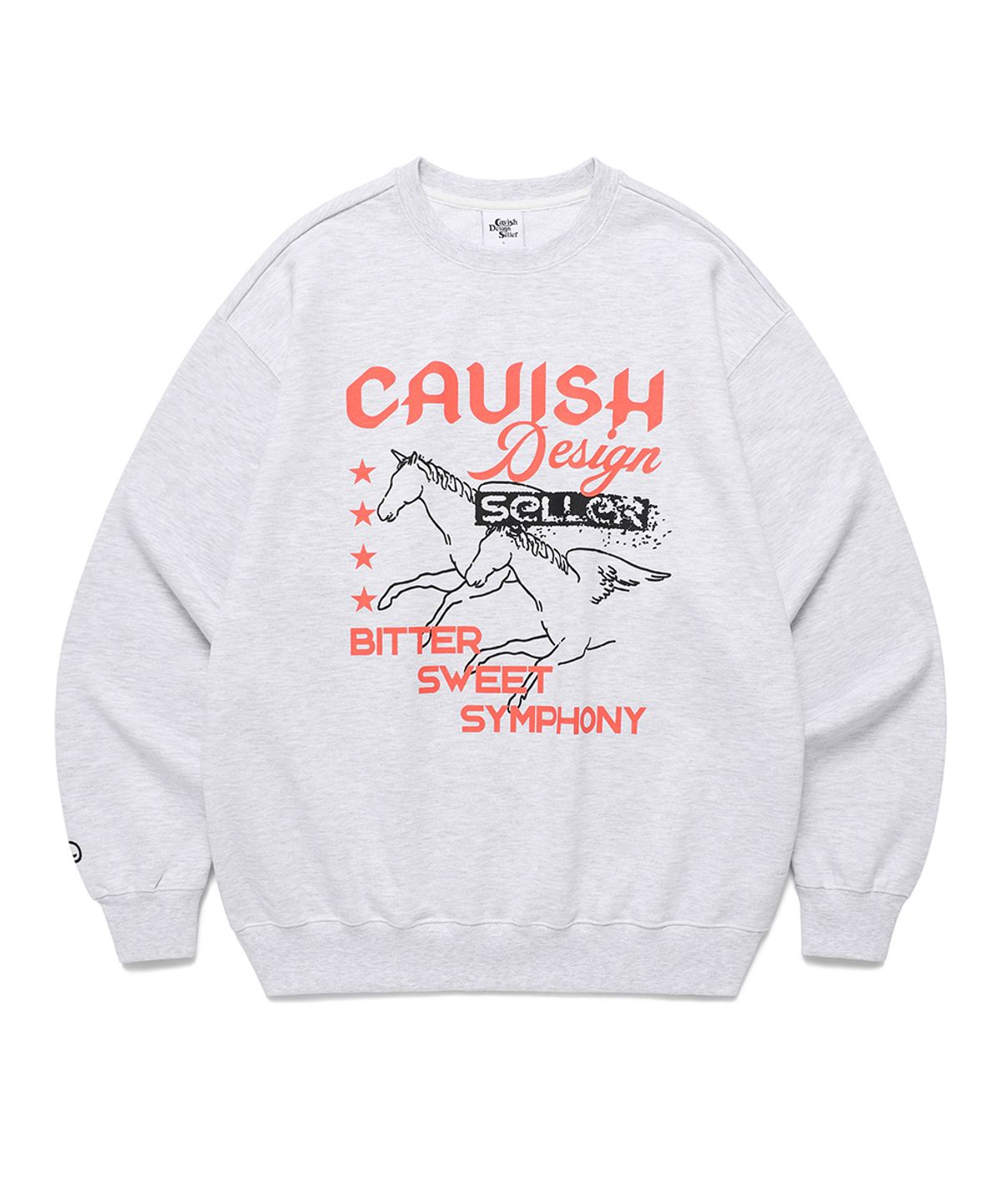 카비시(CAVISH) UNICORN SWEATSHIRT LIGHT GREY(CV2EFUM443A)