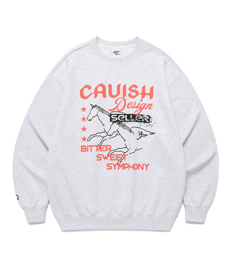 UNICORN SWEATSHIRT LIGHT GREY(CV2EFUM443A)