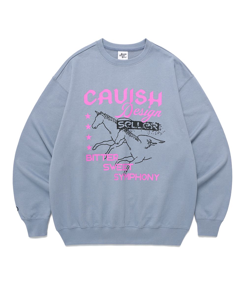 CAVISH ♥ UNICORN SWEATSHIRT /追跡付 MUSINSA | CAVISH UNICORN SWEATSHIRT BLUE(CV2EFUM443A)