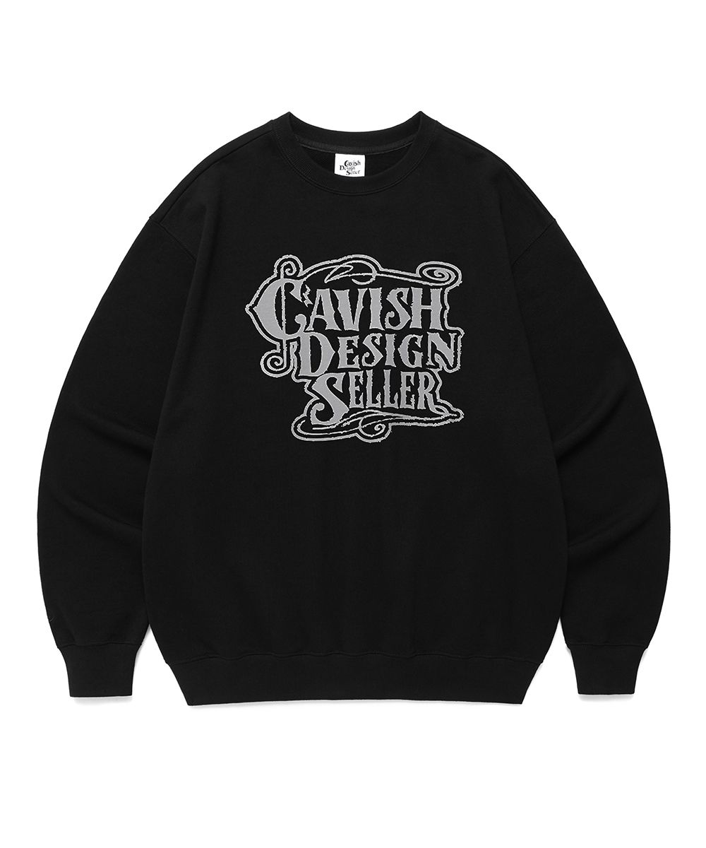 CAVISH ♥ CLEF SWEATSHIRT/追跡付 MUSINSA公式 | CAVISH CLEF SWEATSHIRT BLACK(CV2EFUM444A)