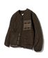 니트믹스 투웨이 포켓 퀼팅자켓_브라운