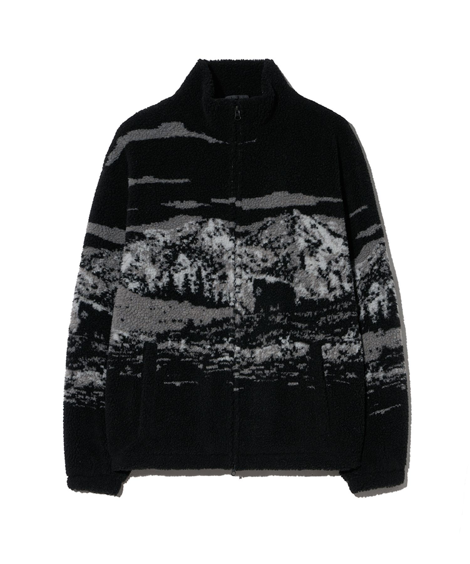 PHYPS ♥ Mountain Boa Fleece Jacket /追跡付 MUSINSA公式 | PHYPS Snow Mountain Boa Fleece Jacket_Black