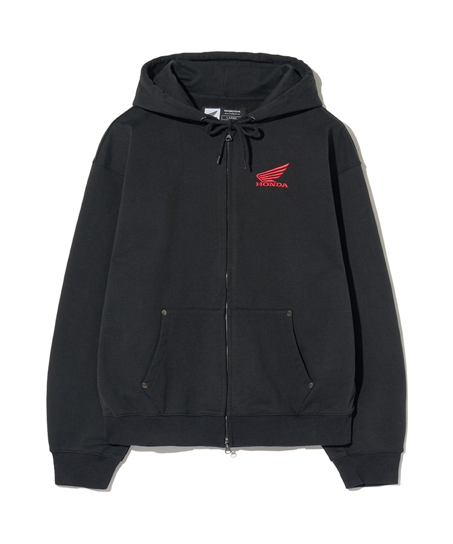 MUSINSA | Honda Motorcycle Honda Small Wing Rivet point Hoodie Zip