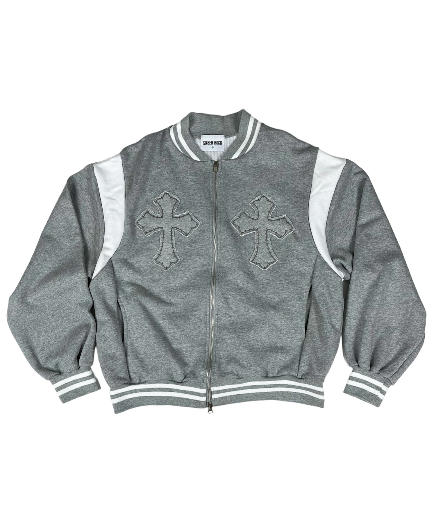 MUSINSA公式 | SK8ER ROCK Double Classic Cross Sweat Track Jacket