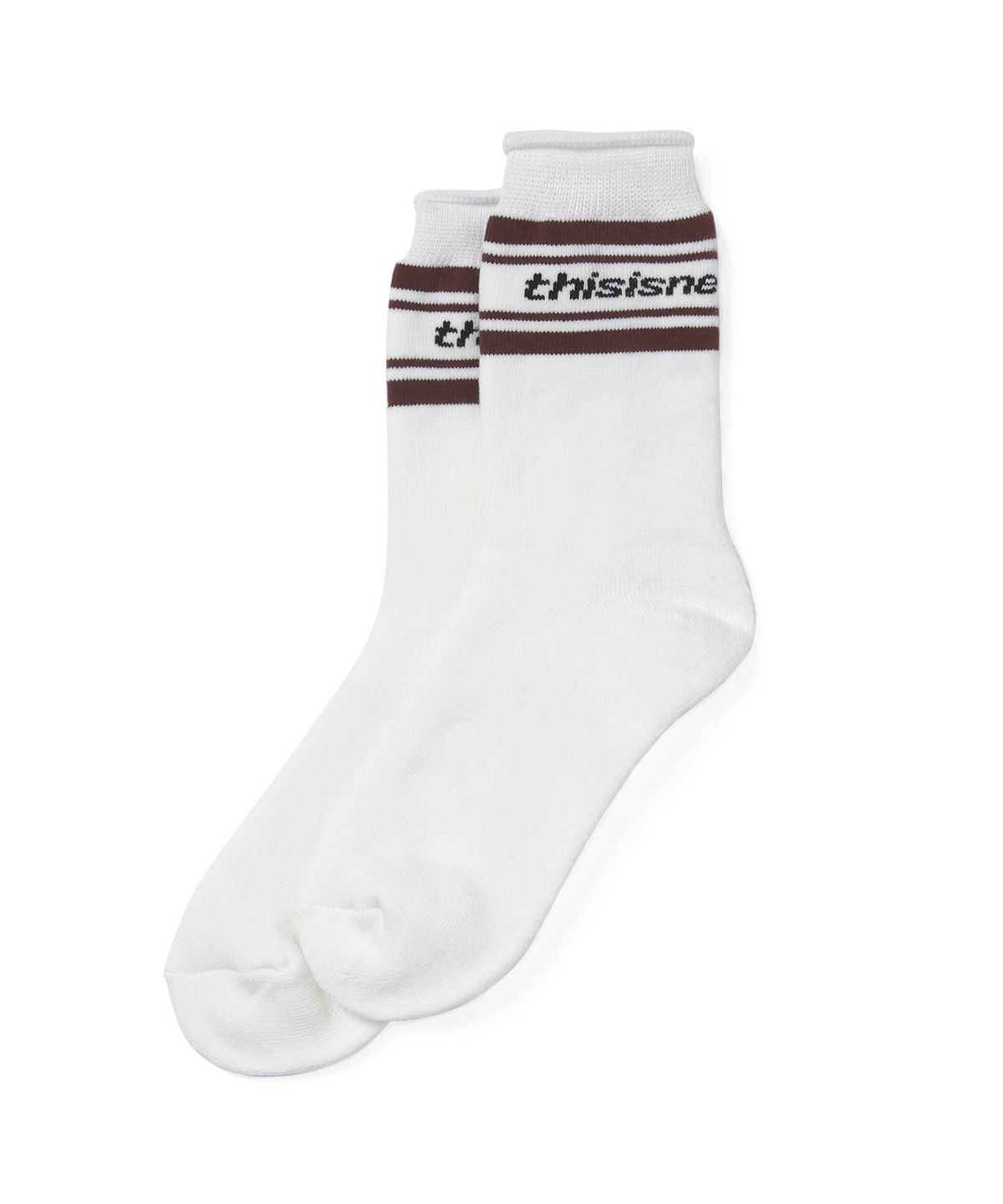 디스이즈네버댓(THISISNEVERTHAT) Striped Socks White