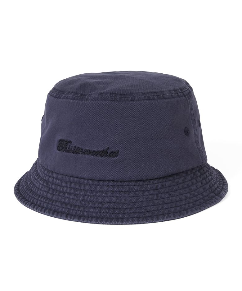 Overdyed SCT-Logo Bucket Hat Navy