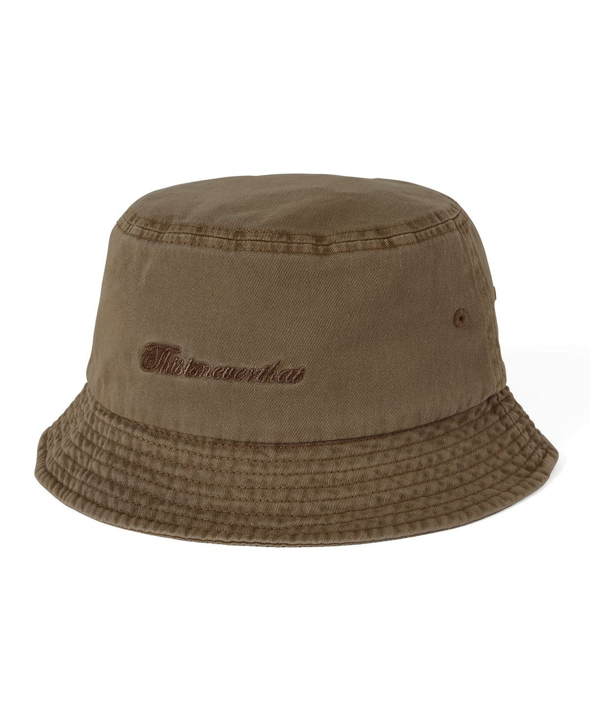 디스이즈네버댓(THISISNEVERTHAT) Overdyed SCT-Logo Bucket Hat Beige