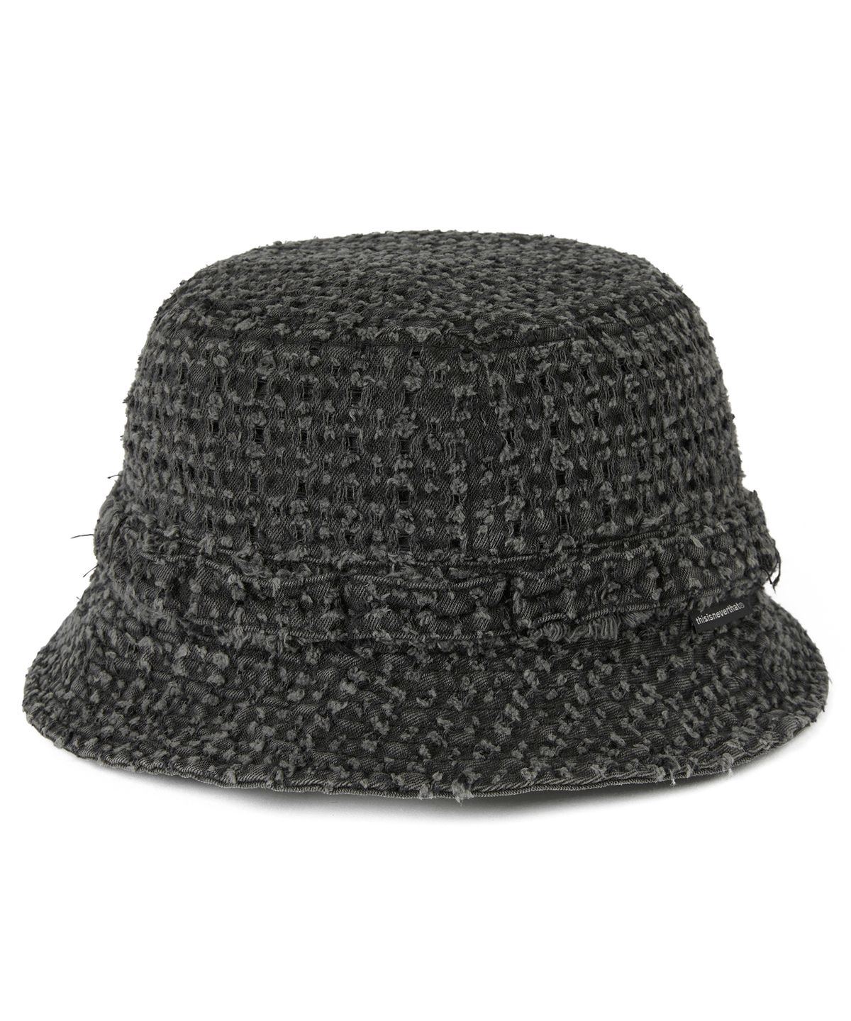 디스이즈네버댓(THISISNEVERTHAT) Damaged Denim Jungle Bucket Hat Black