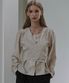 Day Layered Wrap Blouse [Beige]