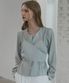 Day Layered Wrap Blouse [Mint]