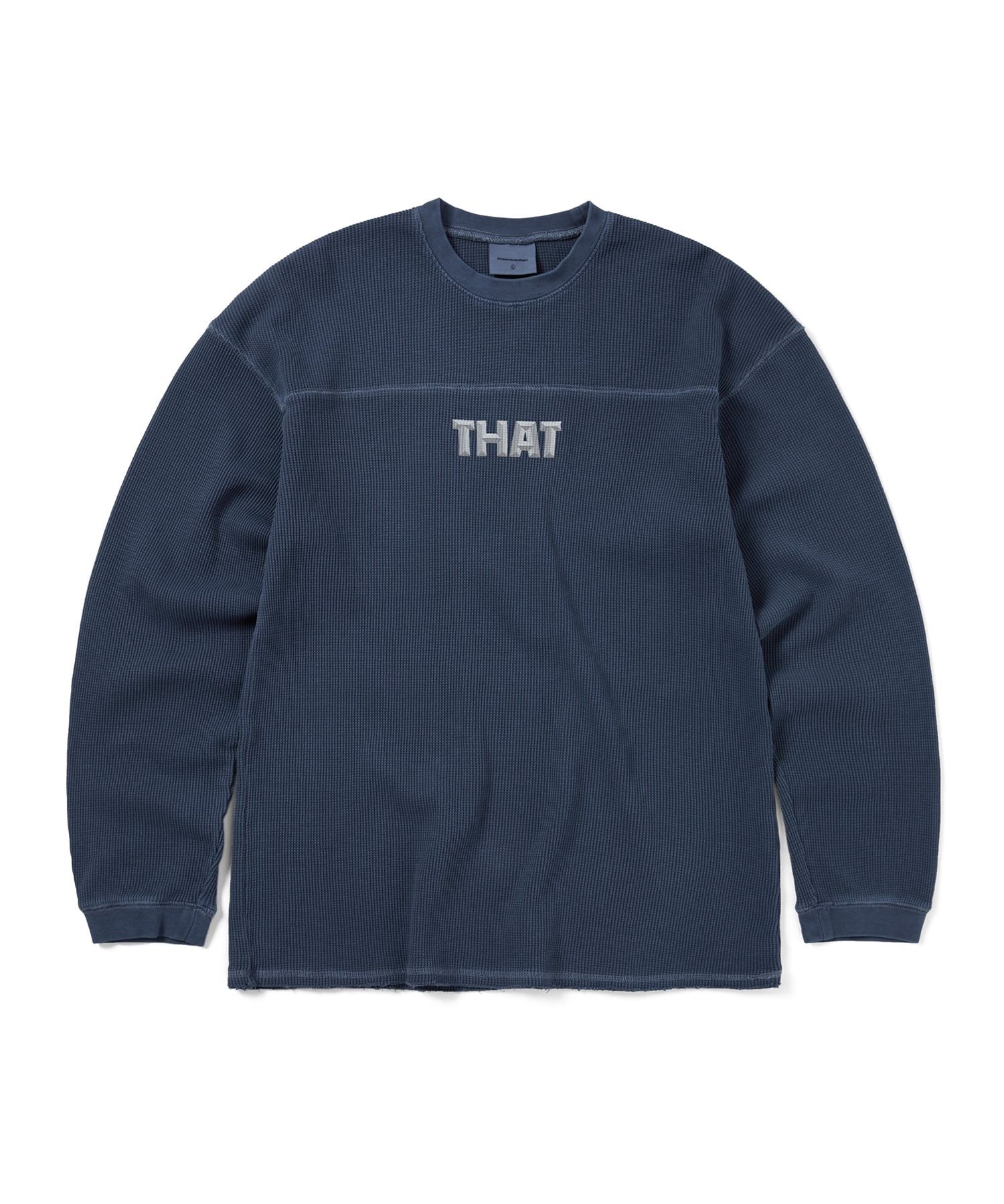 ★thisisneverthat★Waffle Tee★大人気★ MUSINSA | thisisneverthat® THAT Waffle L/S Tee Warm Blue