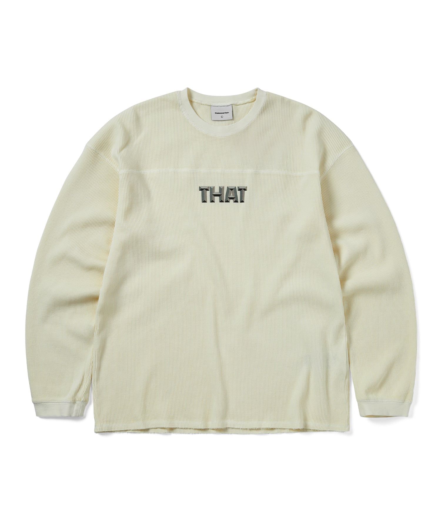 【THISISNEVERTHAT】THAT Waffle L/S Tee Ivory MUSINSA | thisisneverthat® THAT Waffle L/S Tee Ivory