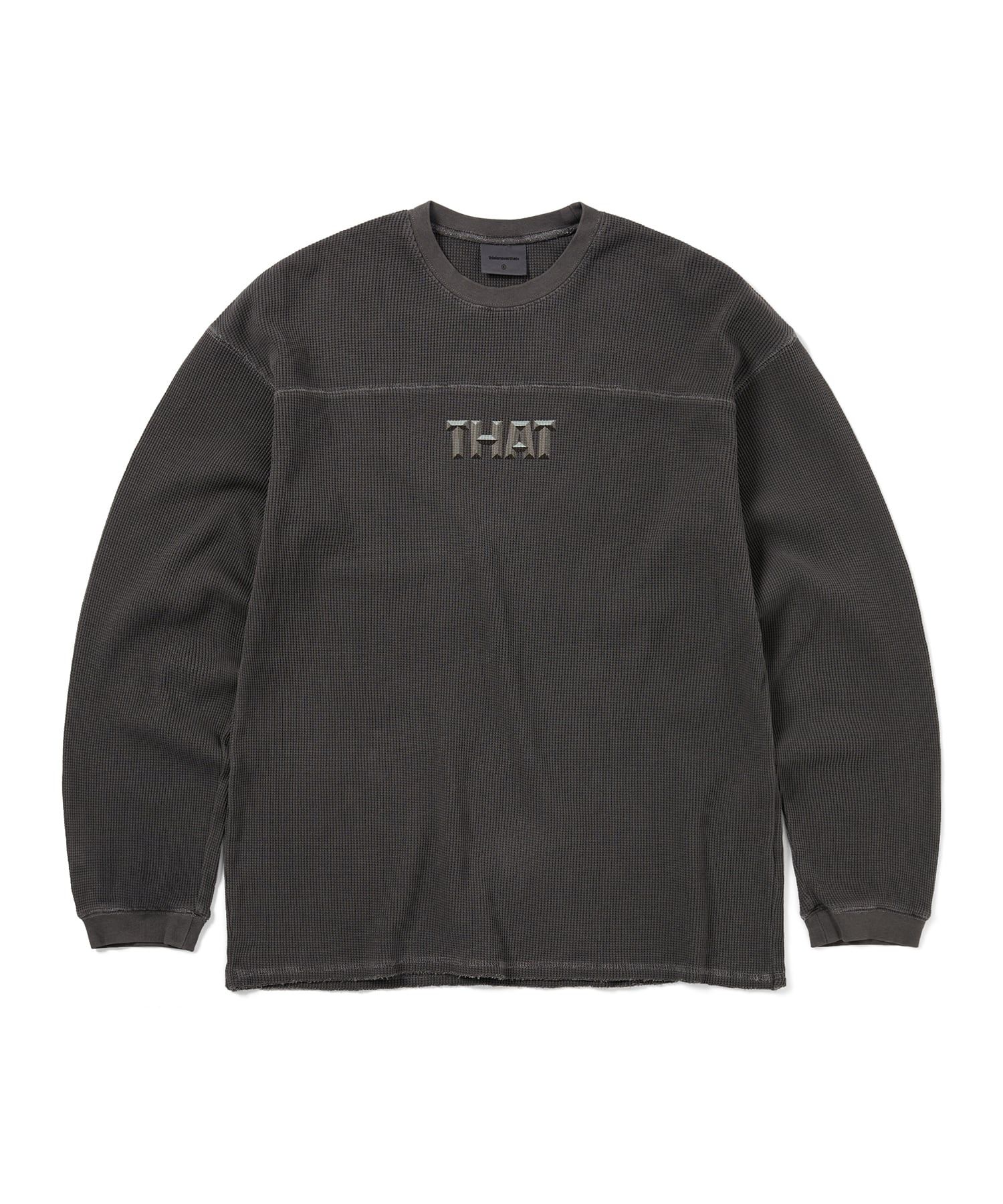 トップス charbon PIGMENT DYE WAFFLE NO-SLEEVE Menswear | Pigment Waffle Tee, Brown