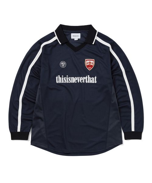 디스이즈네버댓(THISISNEVERTHAT) Soccer Jersey Navy - 사이즈 & 후기