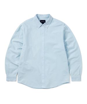 Overdyed T-Logo Oxford Shirt Blue