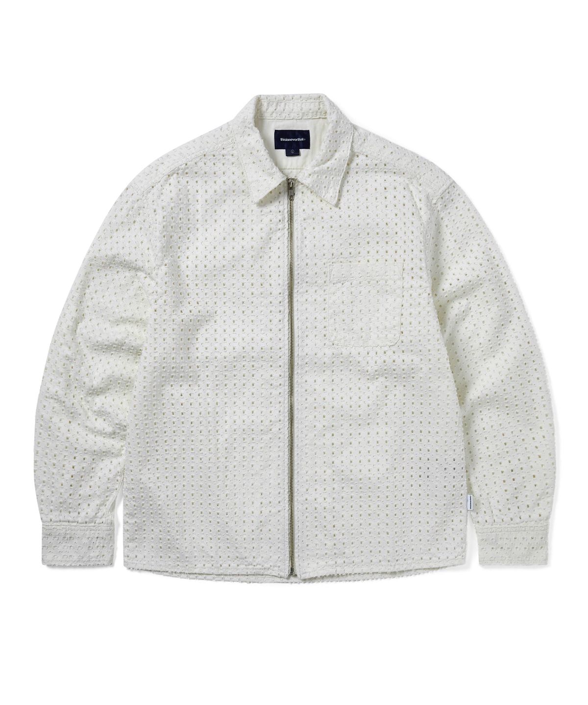 디스이즈네버댓(THISISNEVERTHAT) Damaged Denim Shirt Off White