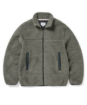 T Sherpa Fleece Jacket Grey