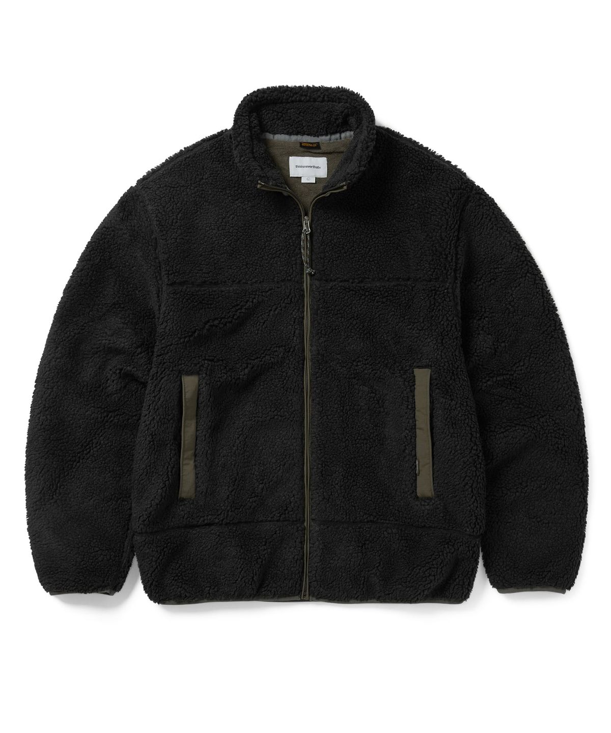 디스이즈네버댓(THISISNEVERTHAT) T Sherpa Fleece Jacket Black