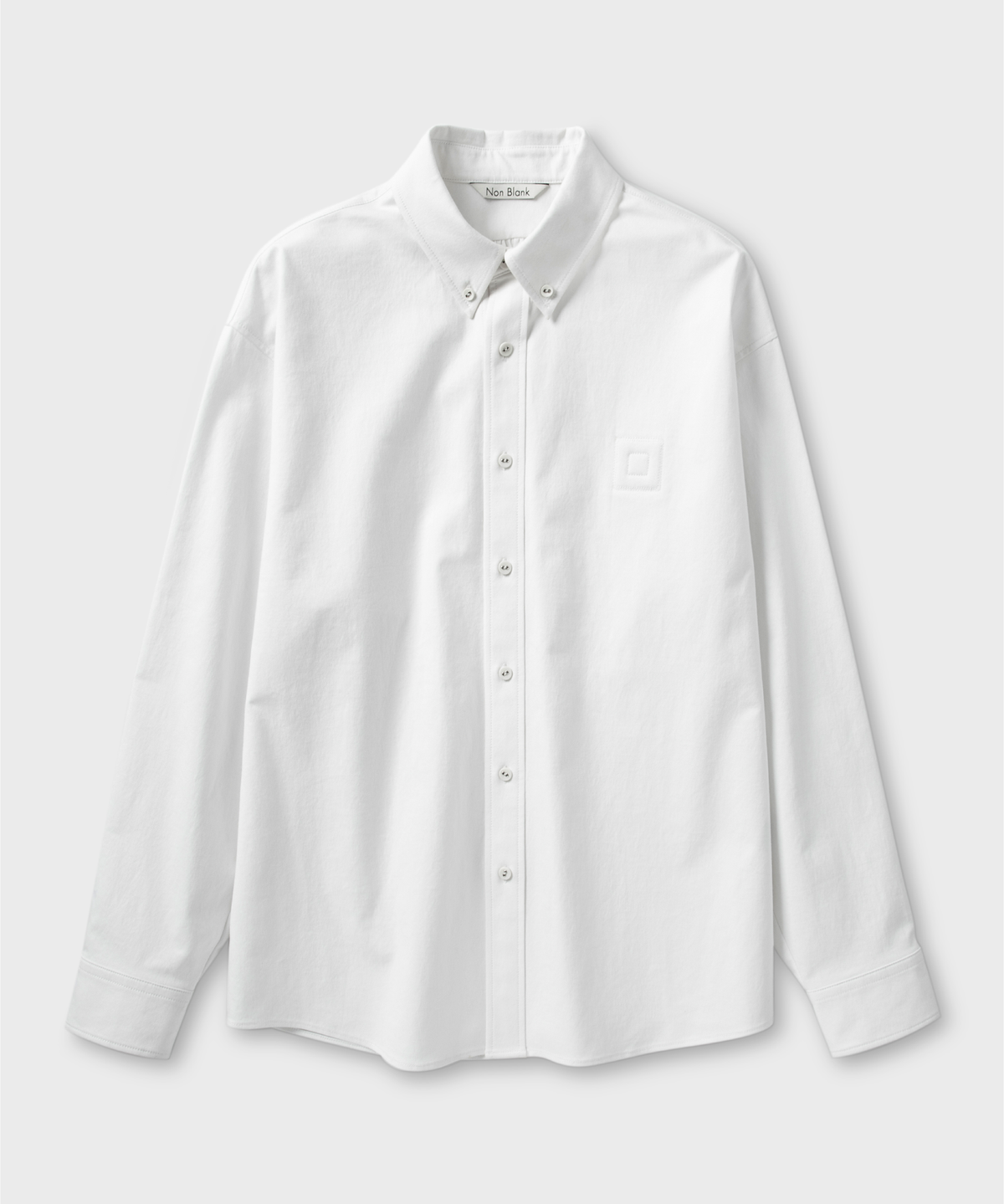 넌블랭크(NONBLANK) 블랭크 옥스포드 셔츠_WHITE