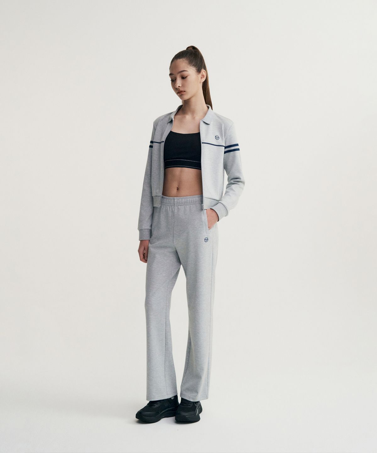 세르지오 타키니(SERGIO TACCHINI) W 에센셜 오라이언 스트레이트 팬츠 (Melange Grey)