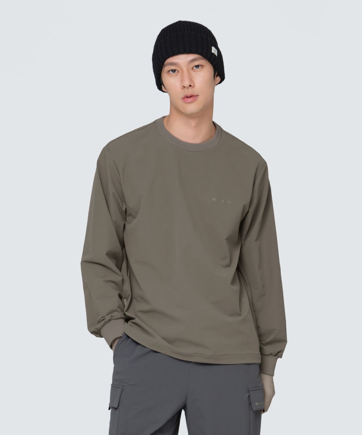 스노우피크 어패럴(SNOWPEAK APPAREL) 라고 맨투맨 (S24FUTHT32) Dark Khaki