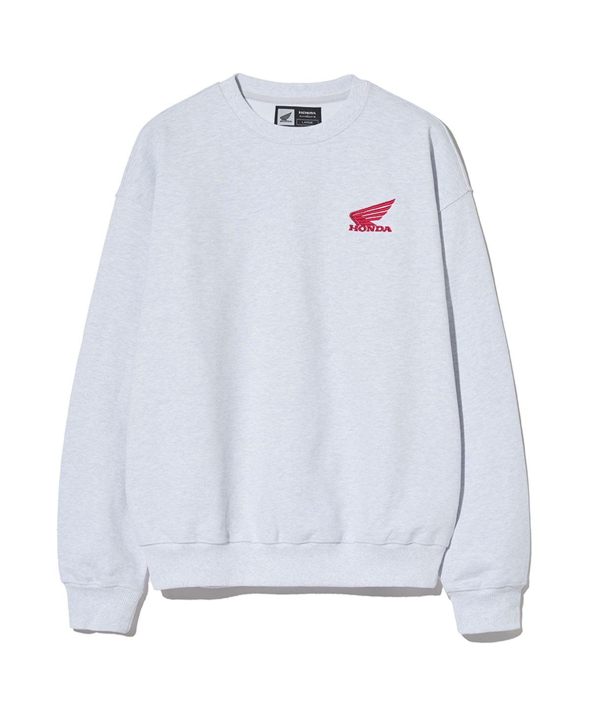 핍스 모터사이클(PHYPS MOTORCYCLE) Honda Small Wing Crewneck Light Gray