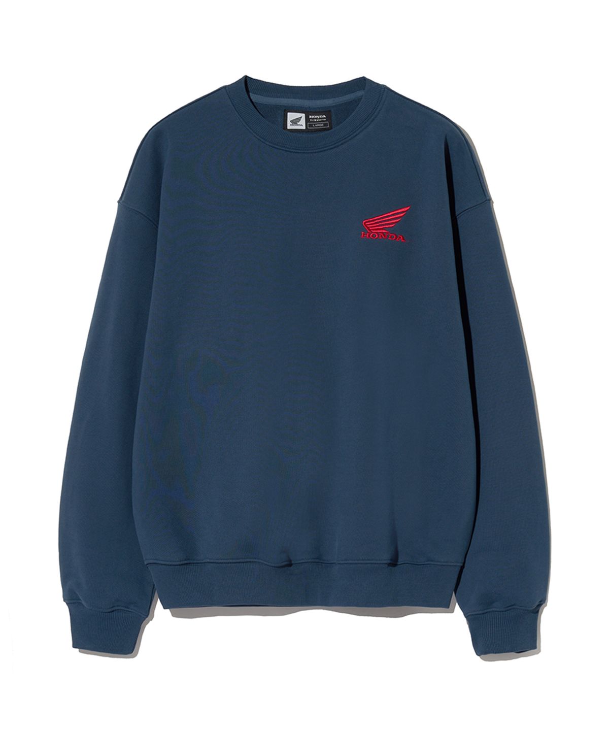 핍스 모터사이클(PHYPS MOTORCYCLE) Honda Small Wing Crewneck Vintage Navy