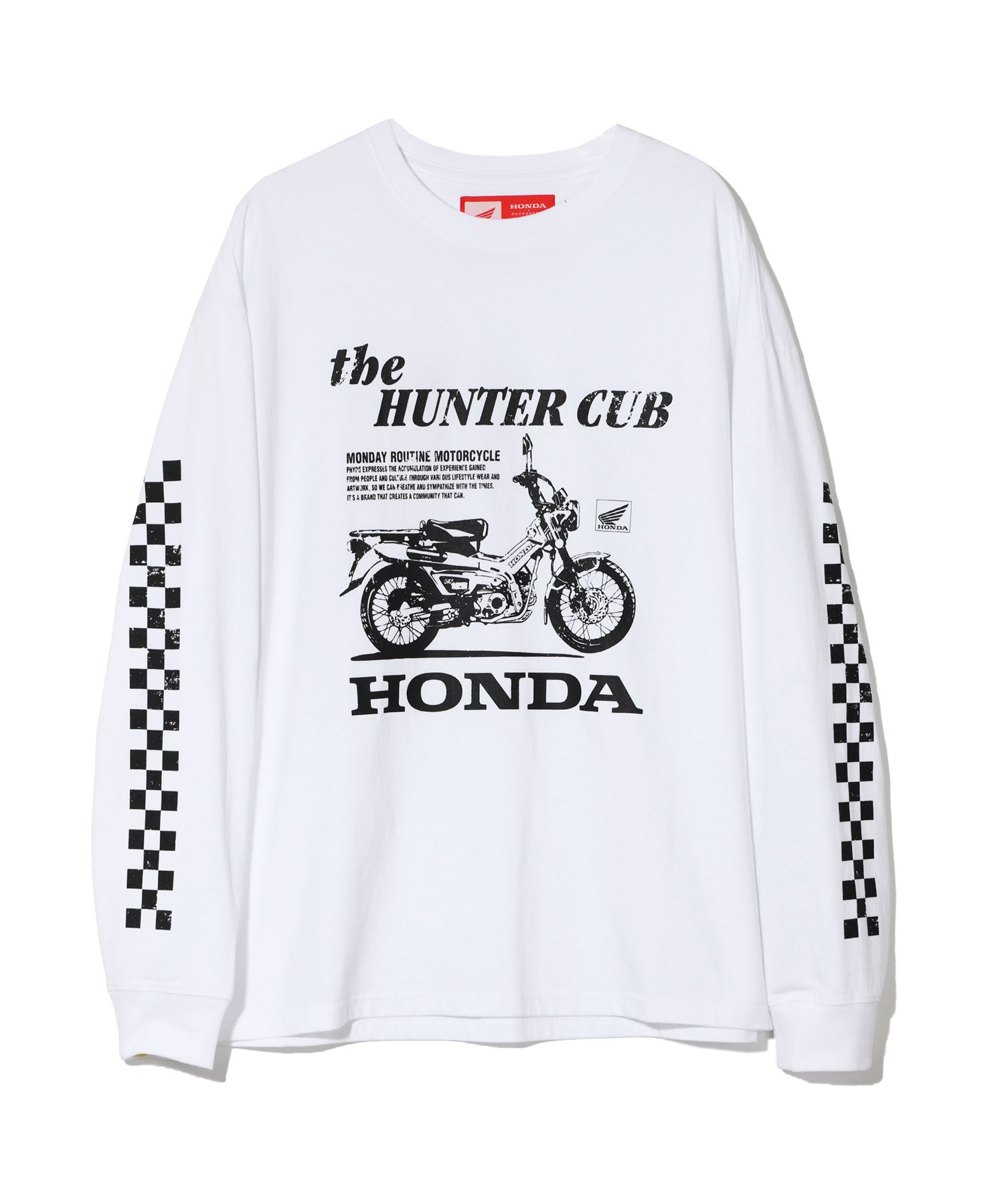 MUSINSA | Honda Motorcycle Honda Hunter Cub Long sleeve White
