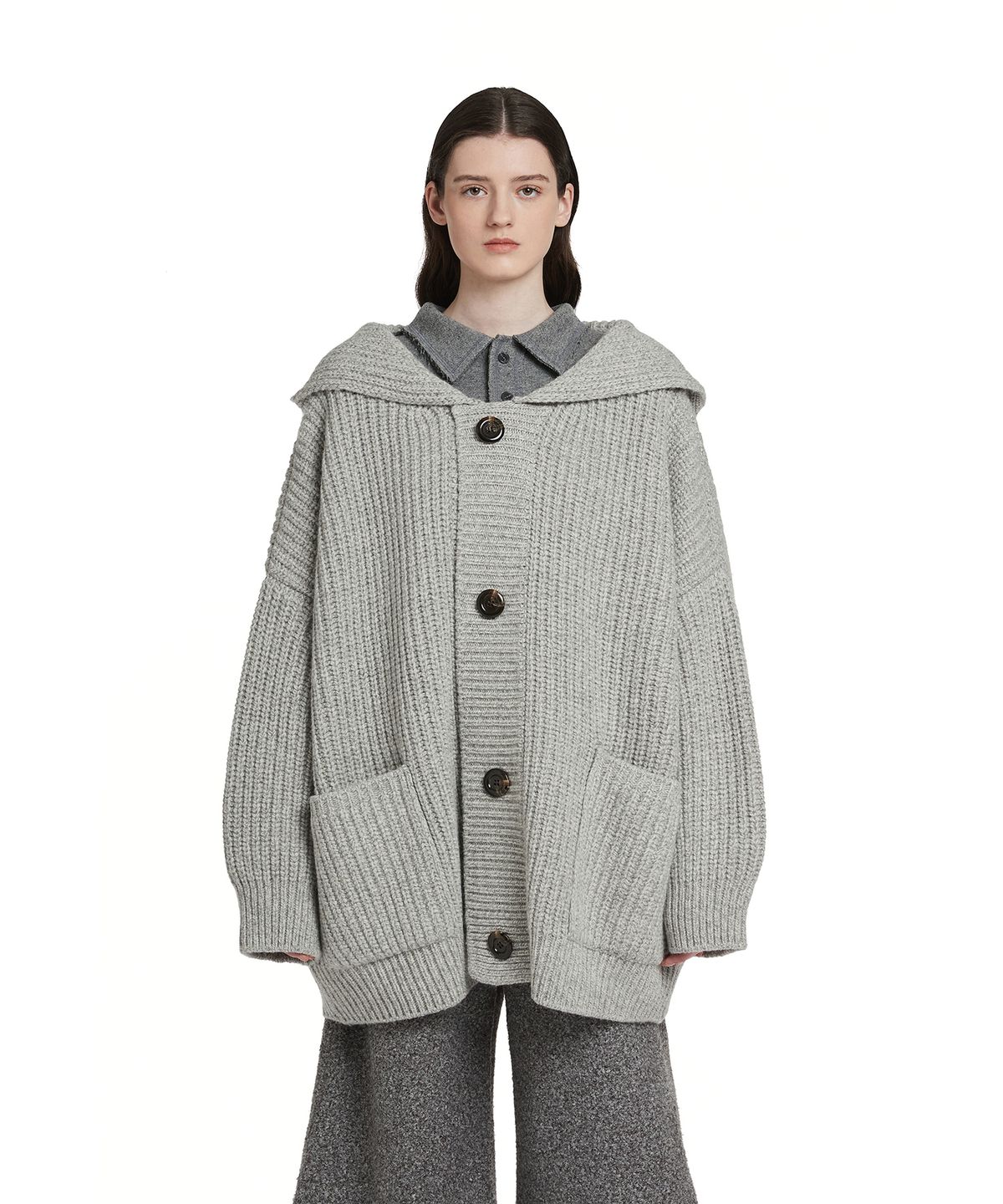 트렁크프로젝트(TRUNK PROJECT) Hoodie Cardigan_Grey - 사이즈 & 후기 | 무신사