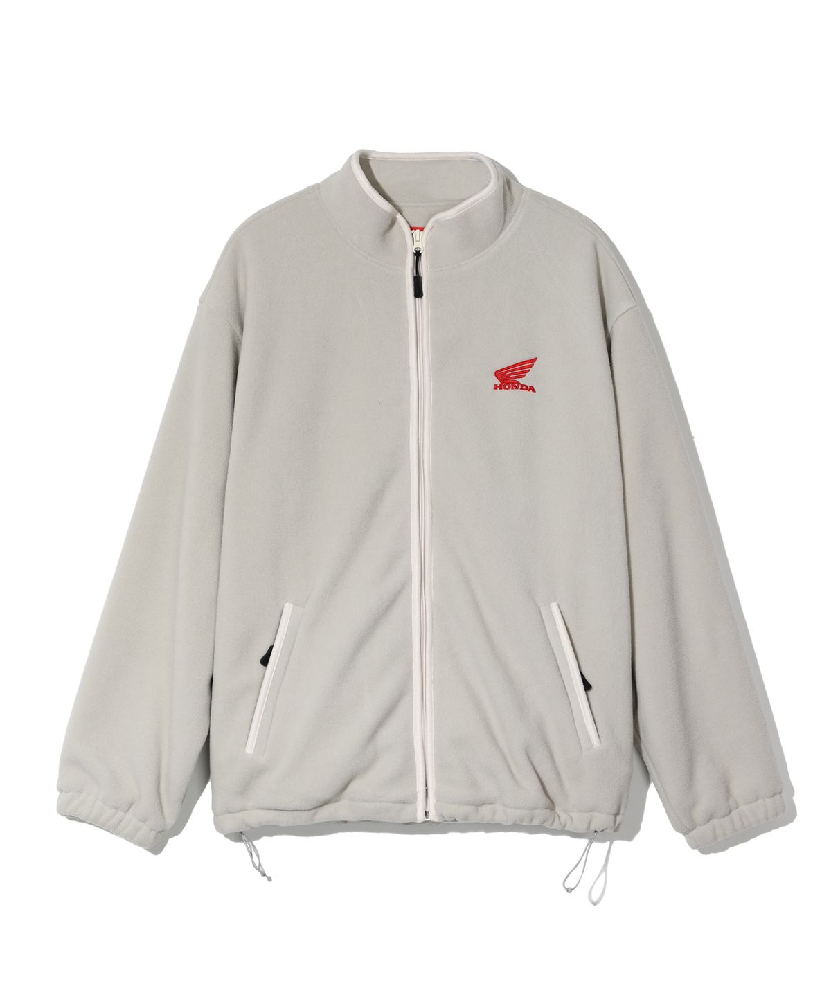 핍스 모터사이클(PHYPS MOTORCYCLE) Honda Original Wing logo Fleece Jacket Beige