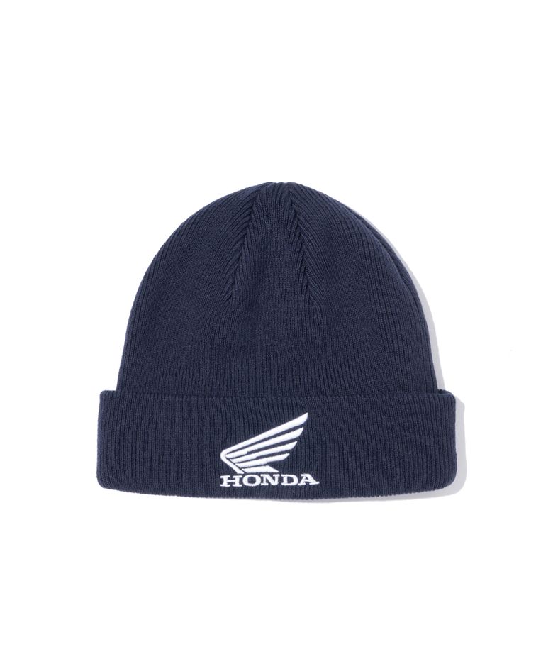Honda Original Wing logo Roll up Beanie_Navy
