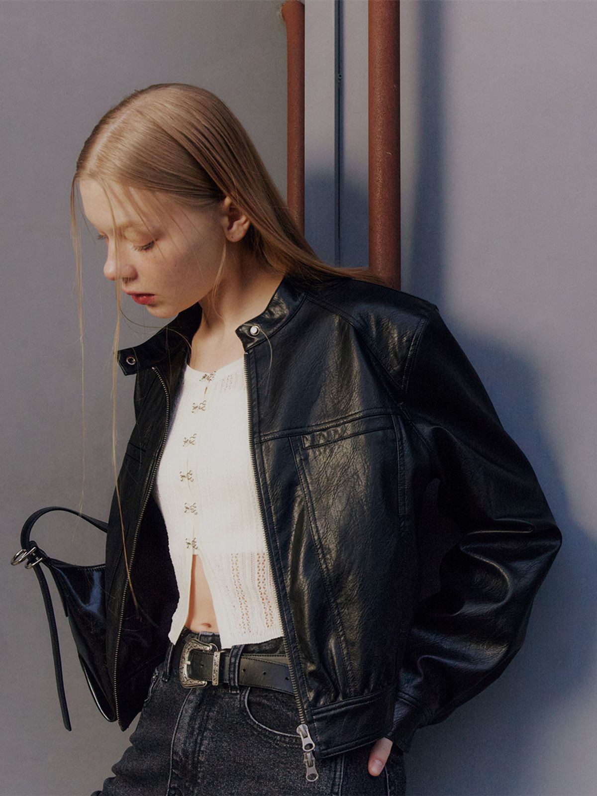 레이브(RAIVE) Rider Crop Jacket VL4AJ090_2color