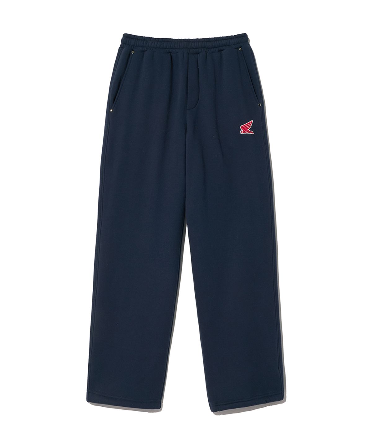 핍스 모터사이클(PHYPS MOTORCYCLE) Silky Boa Wing logo Sweat Pants_Navy