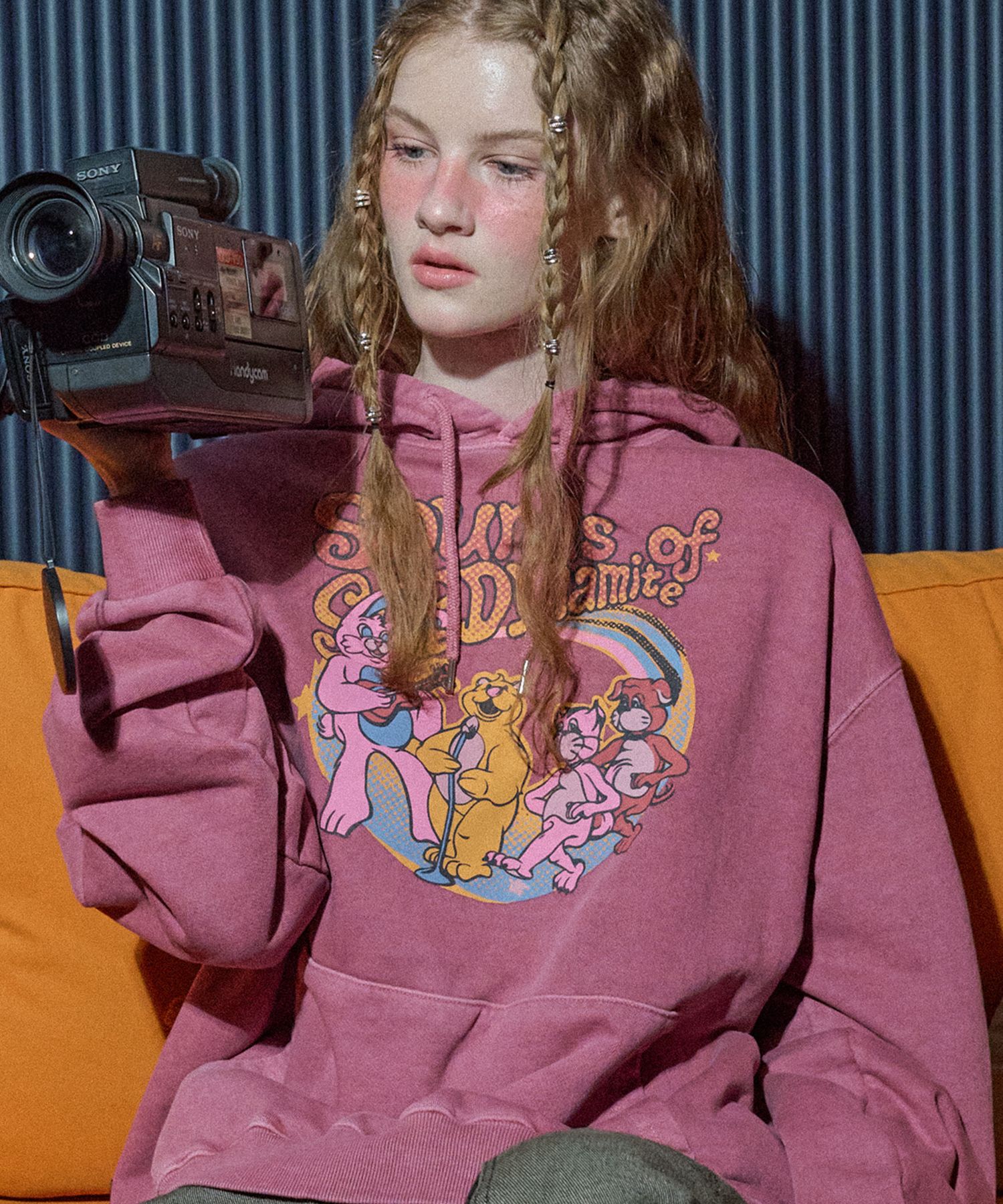 【CPGN STUDIO】24FW★ Hoppy Trio Pigment Hoodie MUSINSA公式 | CPGN STUDIO Hoppy Trio Pigment Hoodie Dusty Pink