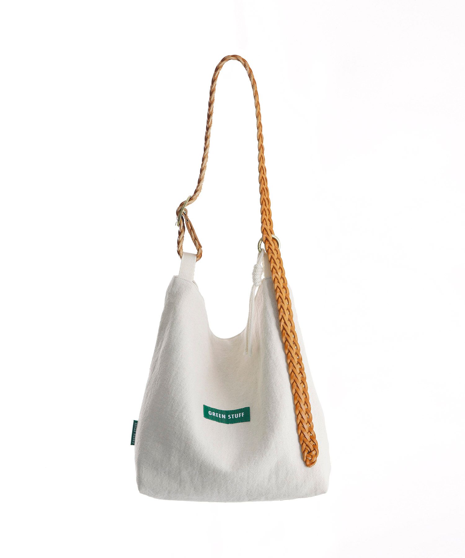ショルダーバッグ・ポシェット GREEN STUFF Belted shoulder bag B2 cotton gabardine ivory MUSINSA | GREEN STUFF belted shoulder bag B2 - cotton