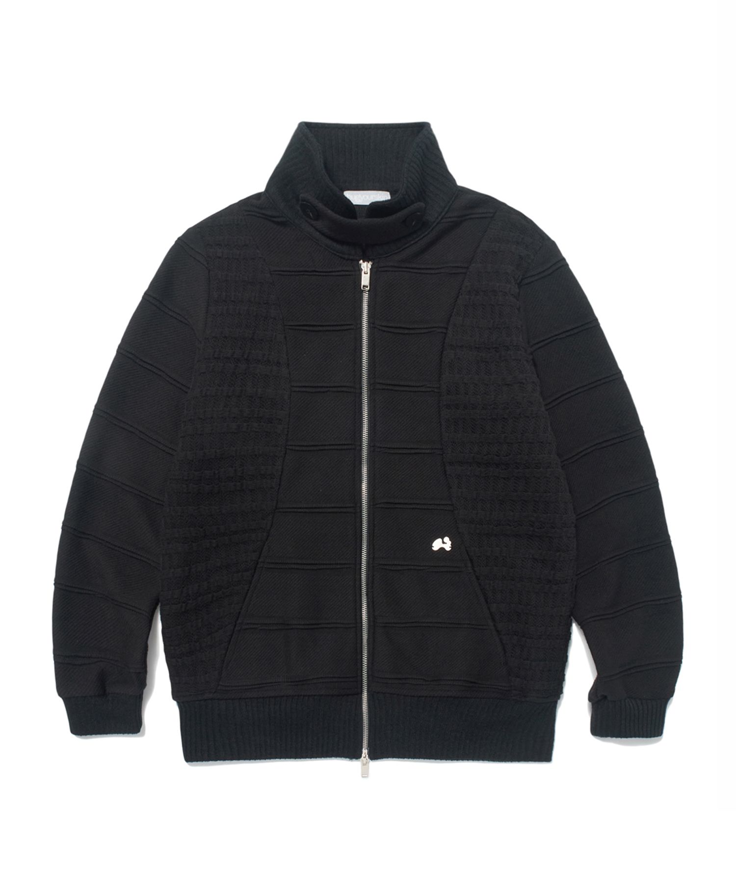 ◆HUG YOUR SKIN Flap Knit Zip-Up◆ MUSINSA | HUG YOUR SKIN Flap Knit Zip-Up (Black)