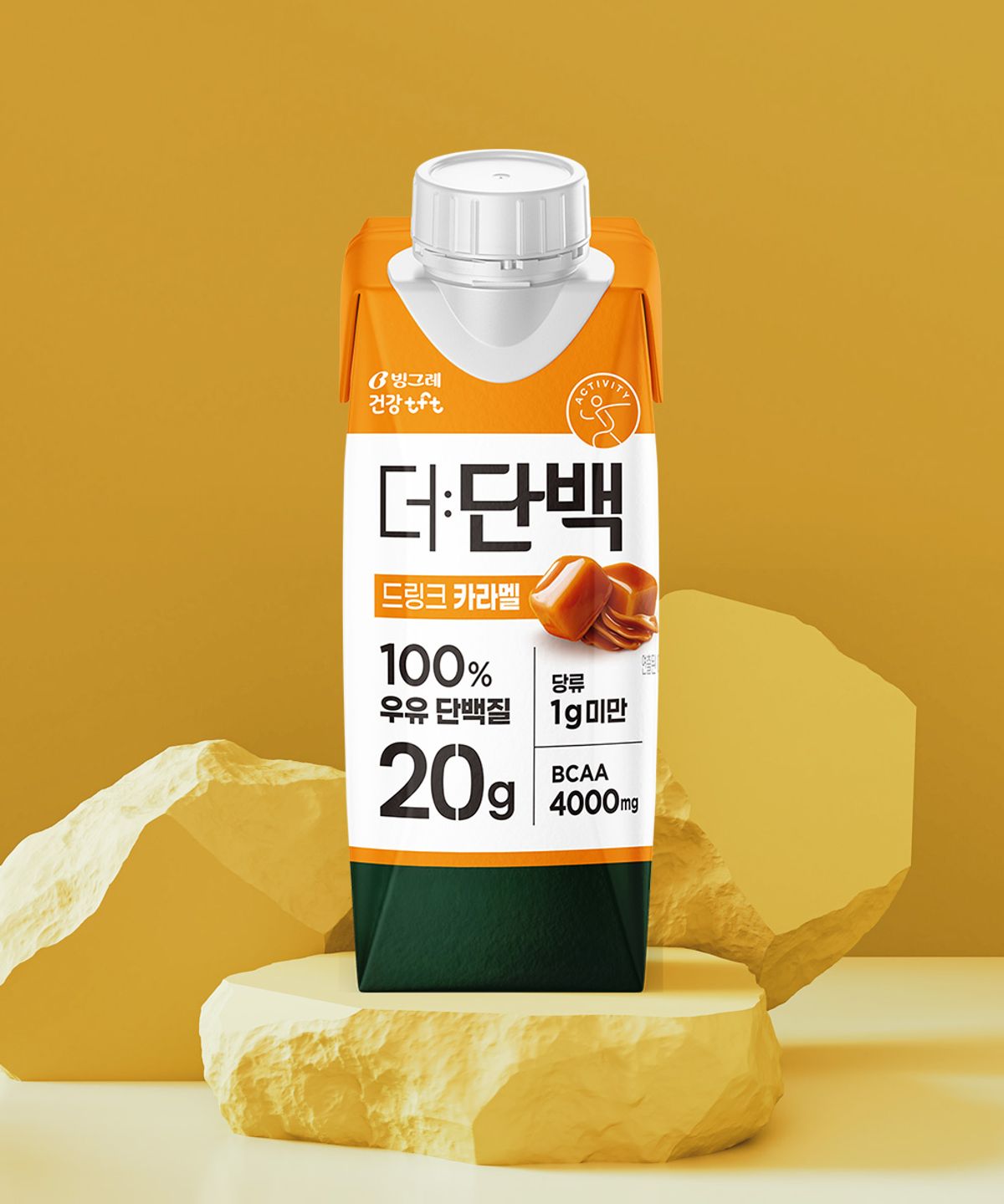빙그레(BINGGRAE) 더단백 드링크 250ml 18팩 카라멜