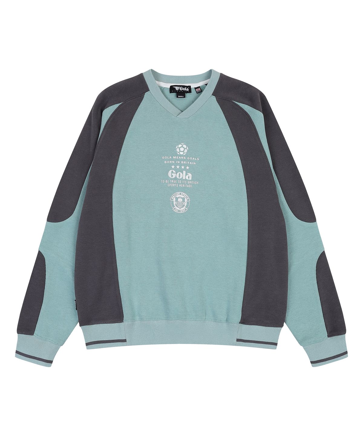 골라(GOLA) COLOR BLOCK SWEAT SHIRTS [MINT]