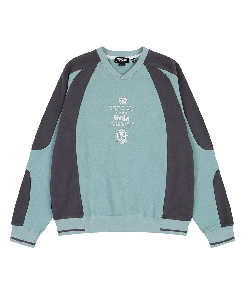 COLOR BLOCK SWEAT SHIRTS [MINT]