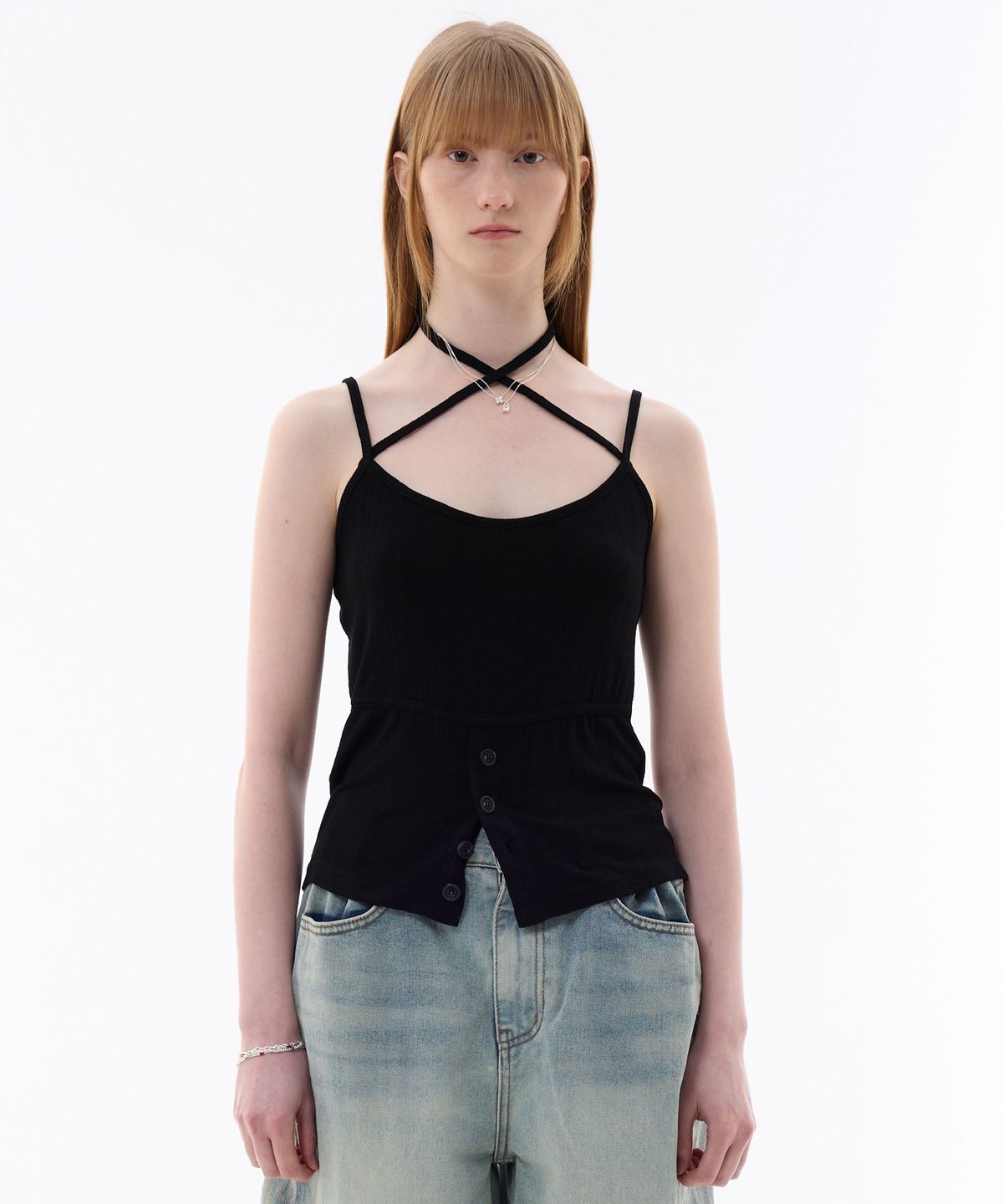 아리킴(ARIKIM) EVAN SLEEVELESS TOP / BLACK