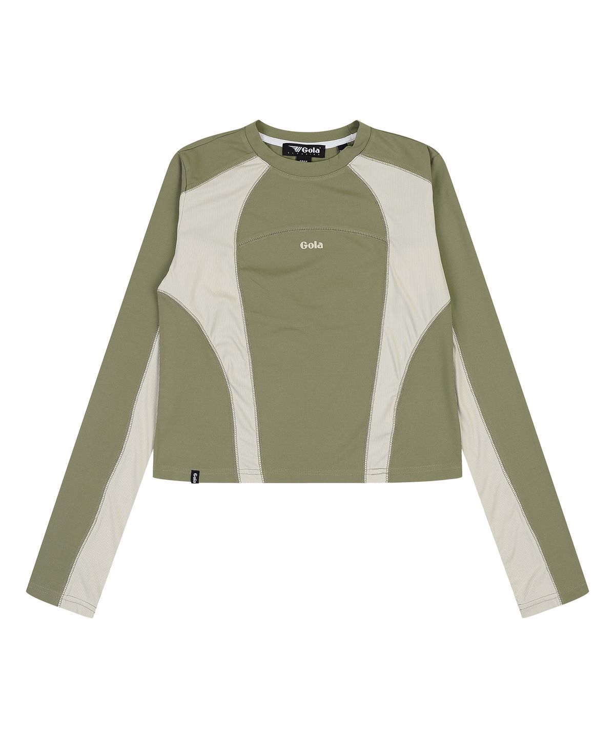 골라(GOLA) W ATHLETIC LONG SLEEVE TOP [KHAKI]